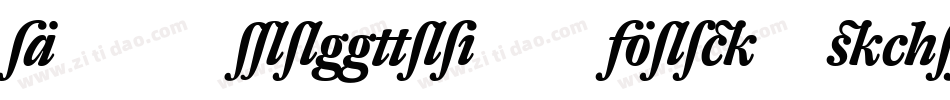 DTLProkyonST Bold Italic字体转换